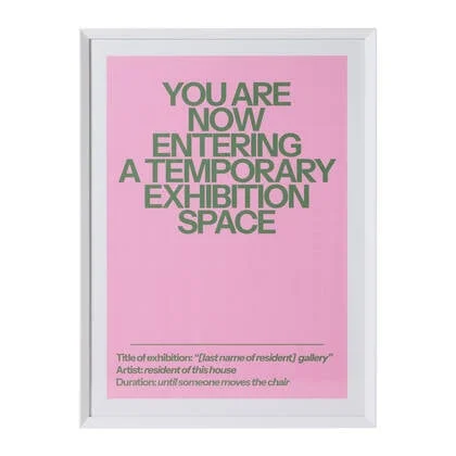 HKliving Framed Poster - Home Gallery