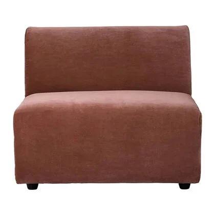 HKliving Jax Bank Element - Middenstuk - Royal Velvet - Magnolia