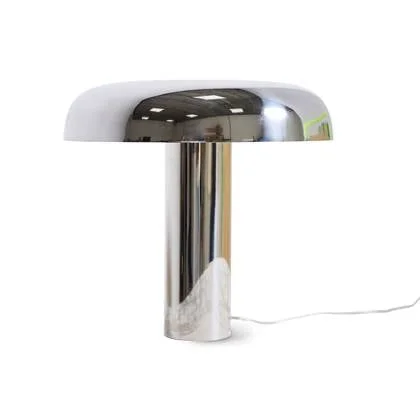 HKliving Mushroom Tafellamp H 38 cm - Chrome