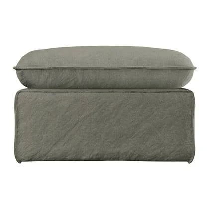 HKliving Nomad Hocker - Linnen - Army Green