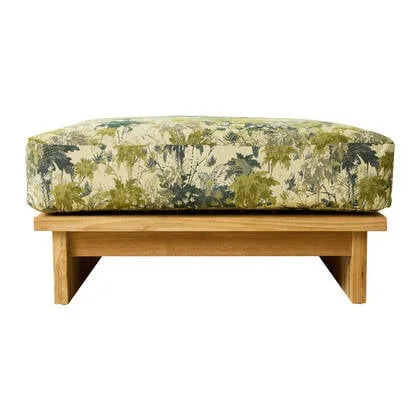 HKliving Teak Hocker - Botanical