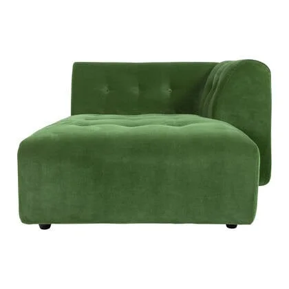 HKliving Vint Bank Element - Divan Rechts - Royal Velvet - Groen