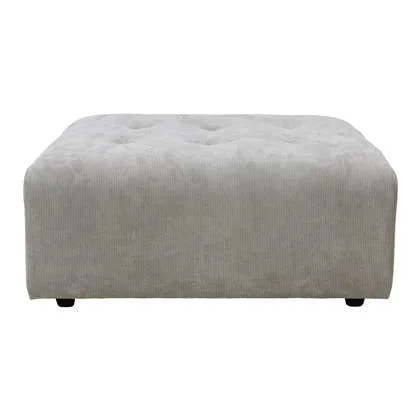 HKliving Vint Bank Element - Hocker - Corduroy Rib - Crème