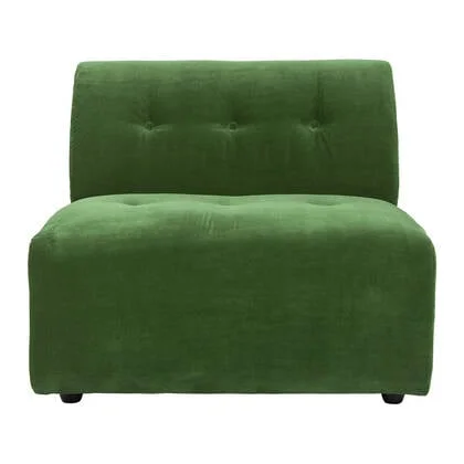 HKliving Vint Bank Element - Middenstuk - Royal Velvet - Groen