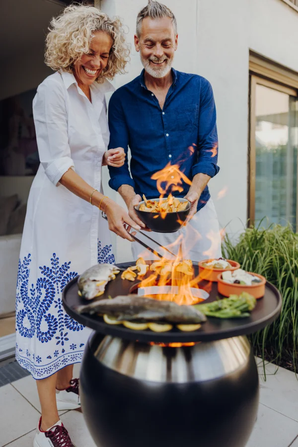 Höfats MOON 45 Plancha grillset hoog