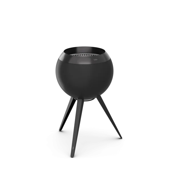 Höfats MOON 45 volledig zwarte vuurkorf met hoge voet