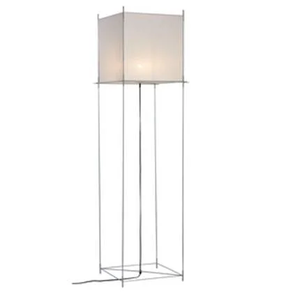 Hollands Licht Lotek XL vloerlamp, frame metaal, doek wit