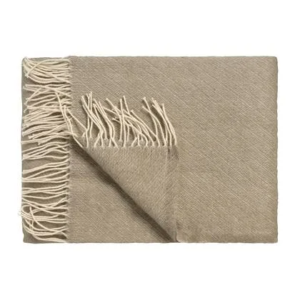 Home Benevento Plaid Hazel | 160 x 260 cm | Bruin | Katoen | Wol