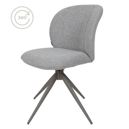 Home67 - Eetkamerstoel Cosmo - Bouclé - Champagne