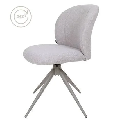 Home67 - Eetkamerstoel Cosmo - Bouclé - Naturel