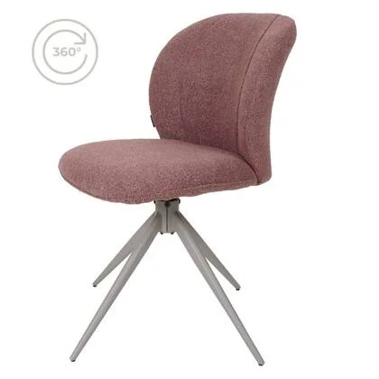 Home67 - Eetkamerstoel Cosmo - Bouclé - Terra