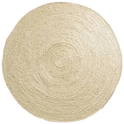 Home67 - Vloerkleed Jute Rond Bleached ø200 cm