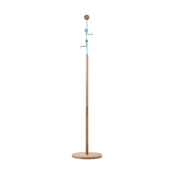 Hook coat stand houten staande kapstok green - 170 cm