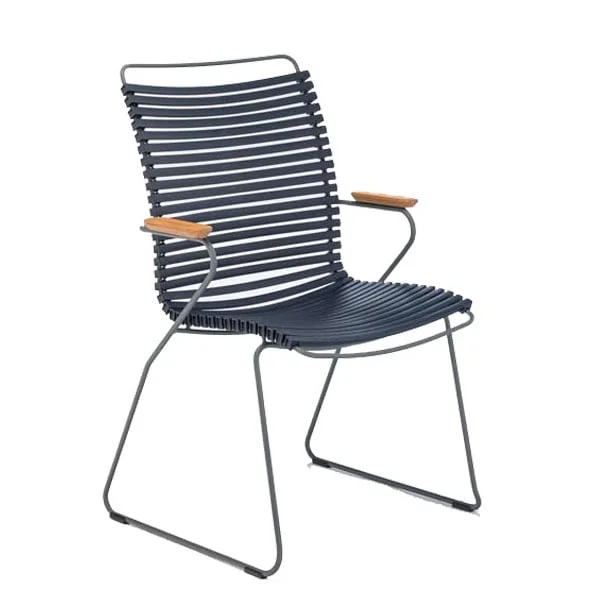 Houe-collectie CLICK armchair tall tuinstoel Dark blue