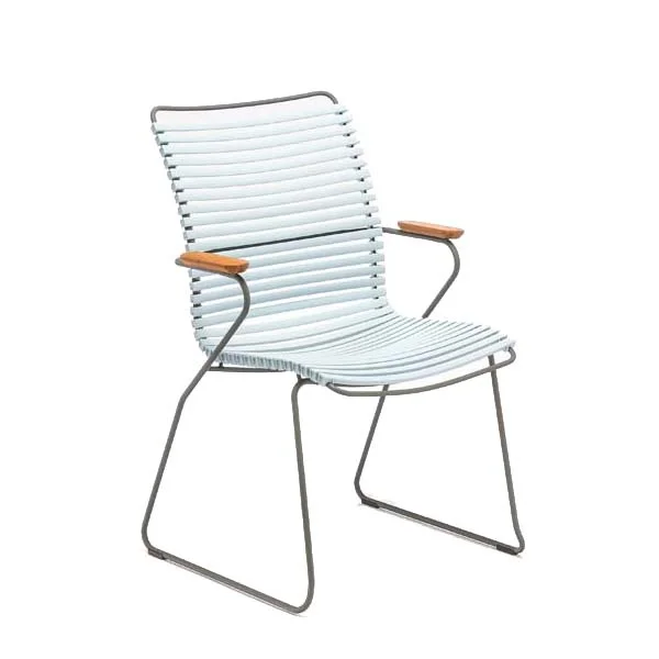 Houe-collectie CLICK armchair tall tuinstoel dusty blue