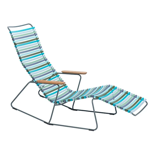 Houe-collectie CLICK sunrocker schommelstoel met bamboe armleuning multi color 2