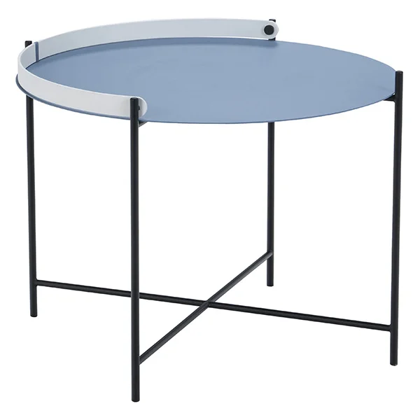 Houe-collectie EDGE bijzettafel Ø62 blauw