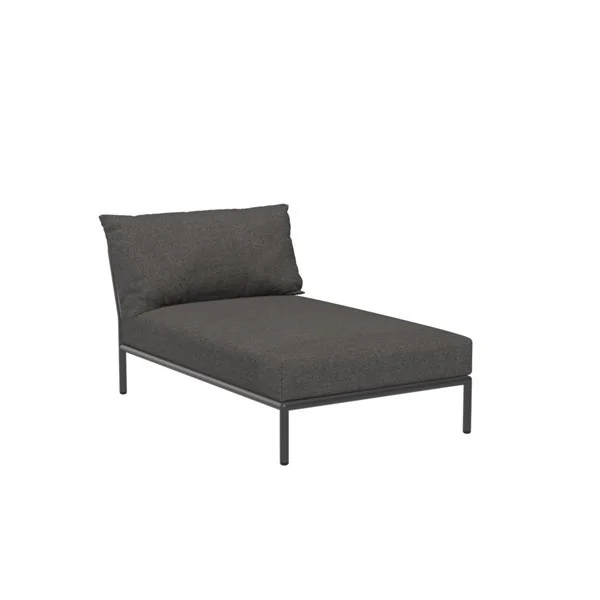 Houe-collectie LEVEL 2 Chaise longue Dark grey