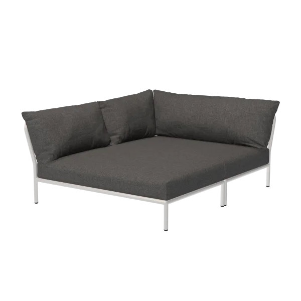 HOUE LEVEL 2 Cozy Sofa Muted White - Basic - donkergrijs - links