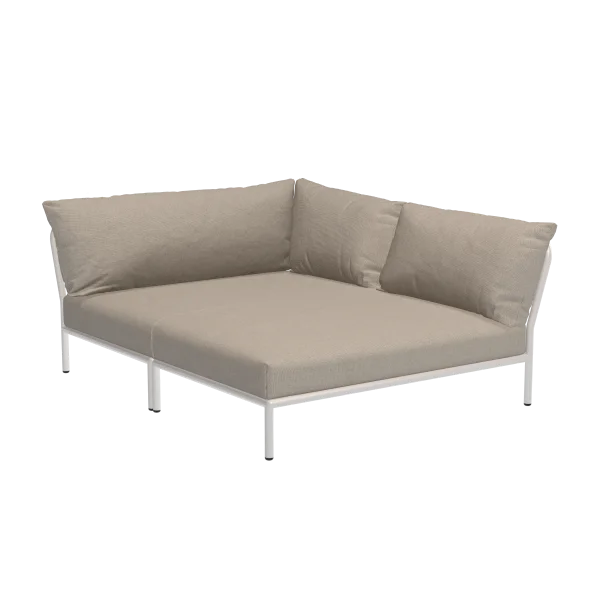 HOUE LEVEL 2 Cozy Sofa Muted White - Sunbrella Heritage ash - rechts