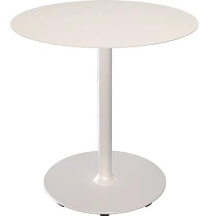 Houe Pico tuintafel Ø74 Muted white, rond onderstel