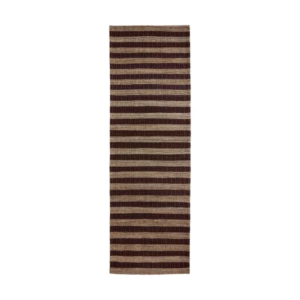 House Doctor Block mat bruin-naturel 90x300 cm