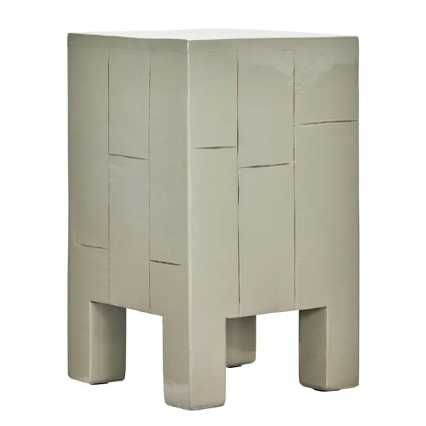 House Doctor - Brick bijzettafel zandkleurig hout 50 cm