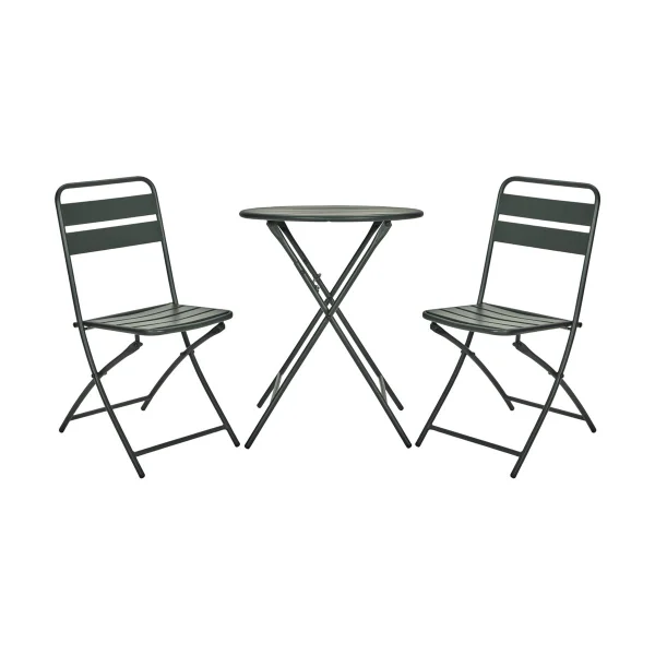 House Doctor Helo caféset met 2 stoelen Groen