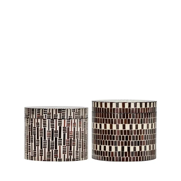 House Doctor - Lango Opbevaringsbokse Bruin/Naturel