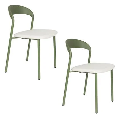 Housecraft Living Adelina Eetkamerstoelen Groen - Set van 2