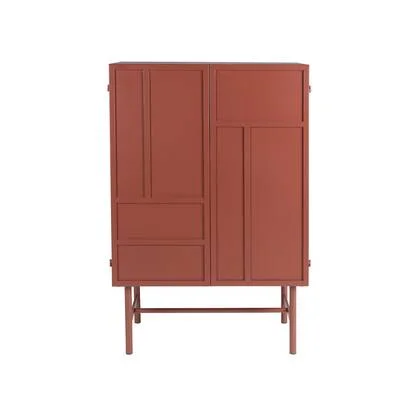 Housecraft Living Davis Kast Metaal Bruin| Rood