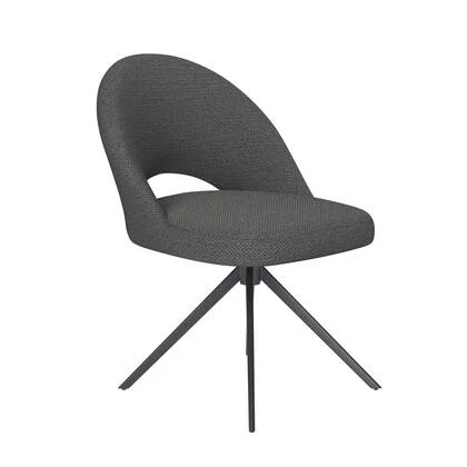 Housecraft Living Mick Eetkamerstoel Draaibaar Metaal Grijs