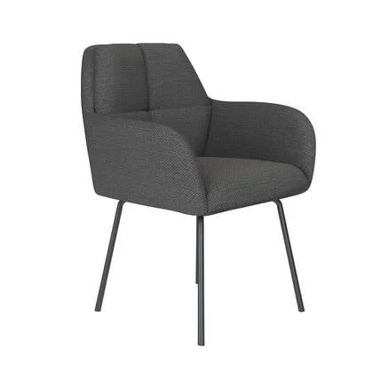 Housecraft Living Pete Eetkamerstoel Metaal Grijs