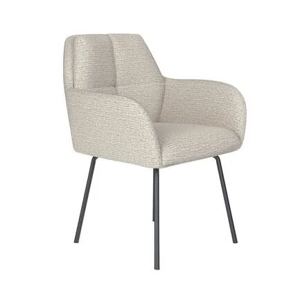 Housecraft Living Pete Eetkamerstoel Metaal Off-White - Beige