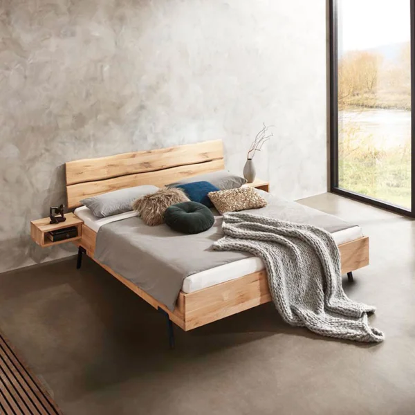 Houten Bed Rough massief eiken