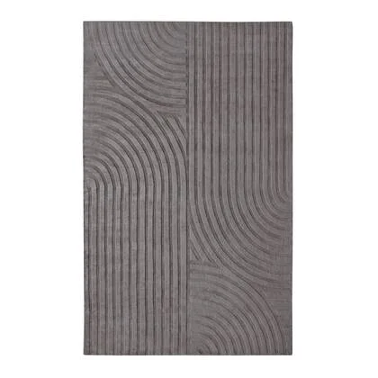 Houtskool grijs rechthoekig viscose tapijt 200x300cm