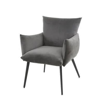 Hoyz Collection - Eetkamerfauteuil Lobby - Antraciet Velours