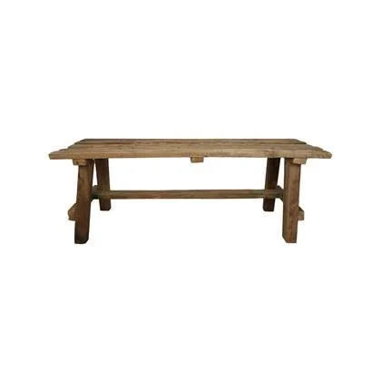 HSM - HSM Collection-Rechthoekige Bank Napels-120x30x47-Naturel-Teak