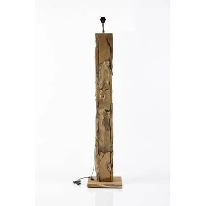 HSM - HSM Collection-Vloerlamp Vierkant-30x30x145-Naturel-Teak