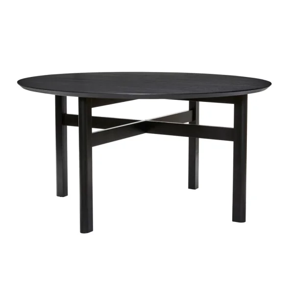 Hübsch-collectie Fjord ronde eettafel zwart