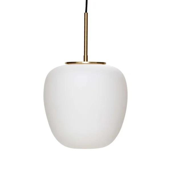 Hübsch - Muse Hanglamp Ø25 Opal/Brass