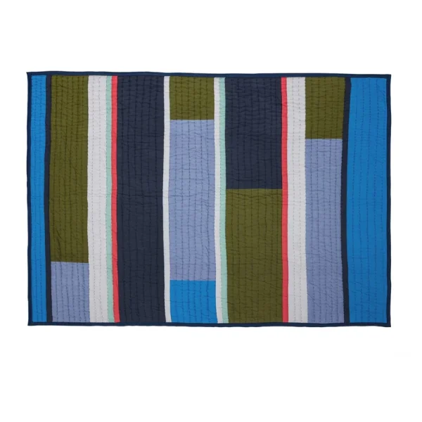 Hübsch - Paviljoen dekbed, blauw/veelkleurig, 140x200 cm