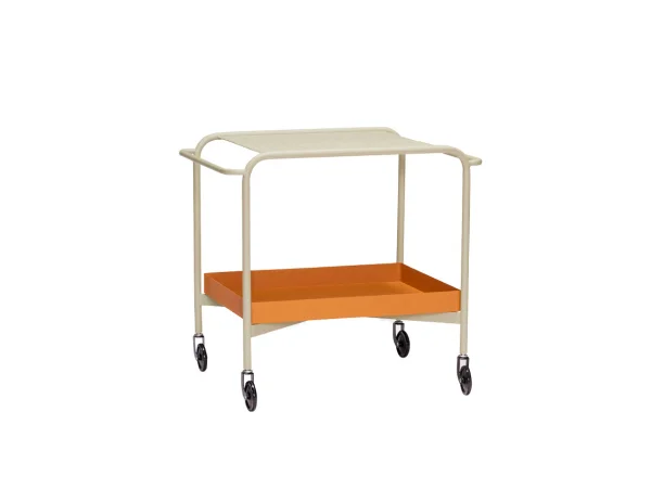 Hübsch - Push Trolley Sand/Brown