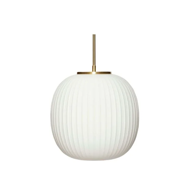 Hübsch - Serene Hanglamp Ø32 Opal/Brass