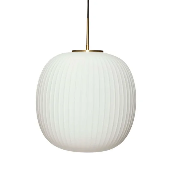 Hübsch - Serene Hanglamp Ø42 Opal/Brass