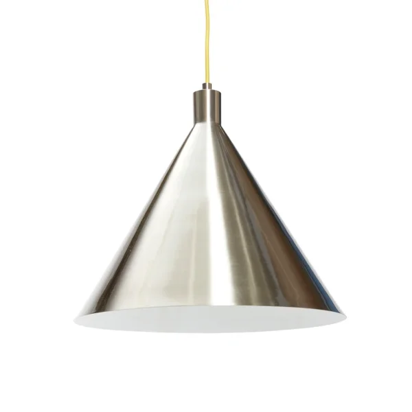 Hübsch - Yama Hanglamp Ø40 Nickel/Yellow