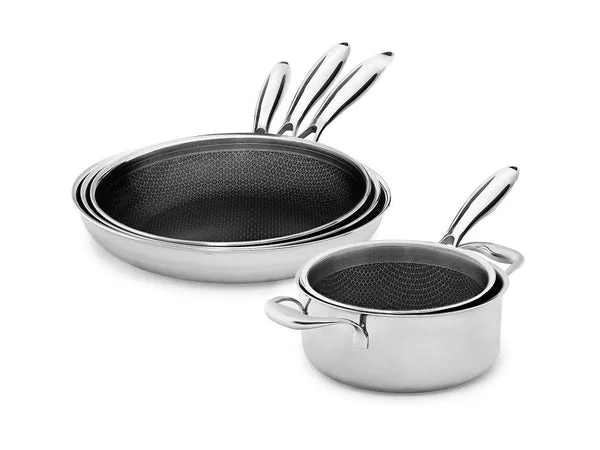 Hybride antiaanbak onyx cookware™ sauteerpan set - 5 - delen