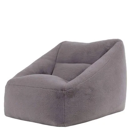 icon Natalia Zitzak Fauteuil - Fluffy Pluche Imitatiebont - Grijs