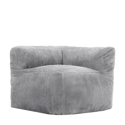 icon Zen Modulaire Bank Element - Hoekstuk - Ribfluweel - Grijs