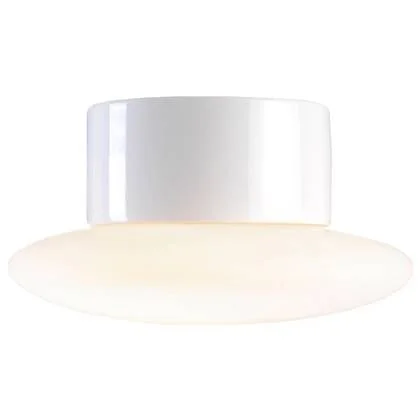 Ifö Electric Aton Caïro plafond-en wandlamp porselein wit IP44 LED